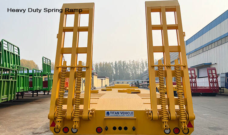 4 Axle 100 ton Low Bed Semi Trailer | Low Bed Truck Price in Mali