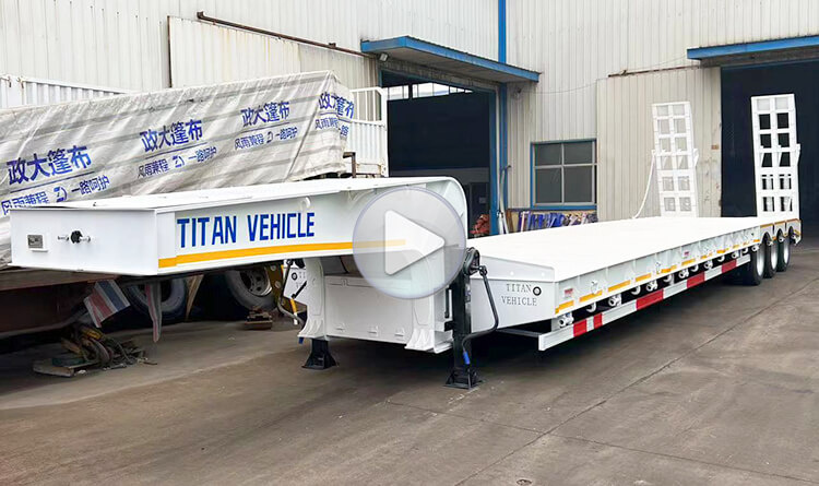 3 Axle Lowbed Trailer Truck for Sale in Mali