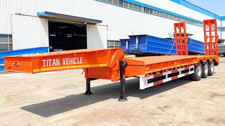 3 Axle 60ton Low Loader Trailer Truck for Sale in Mali