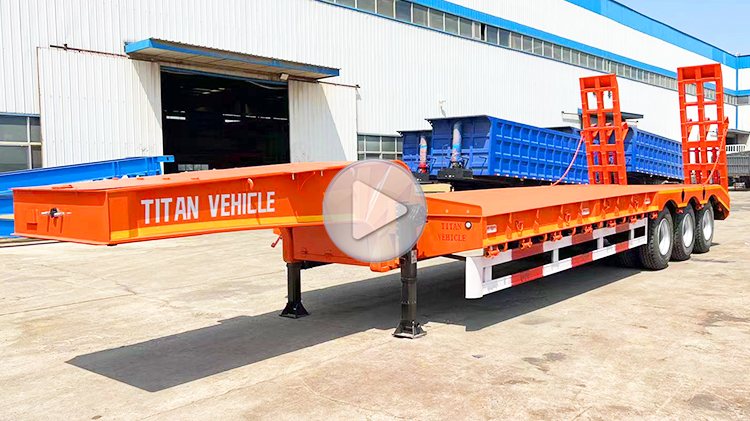 3 Axle 60ton Low Loader Trailer Truck for Sale in Mali