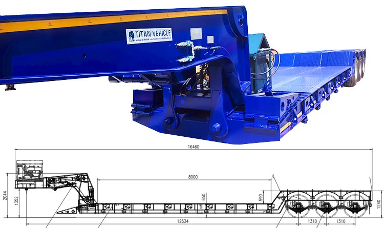 3 Axle Removable Gooseneck Trailer for Sale in Mali
