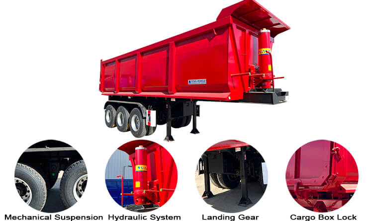 3 Axle Semi Tipper Trailer | Tipper Semi Tipper for Sale in Mali