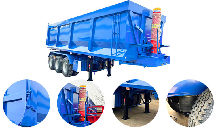 3 Axle Dumper Trailer | Dump Semi Trailer for Sale in Mali