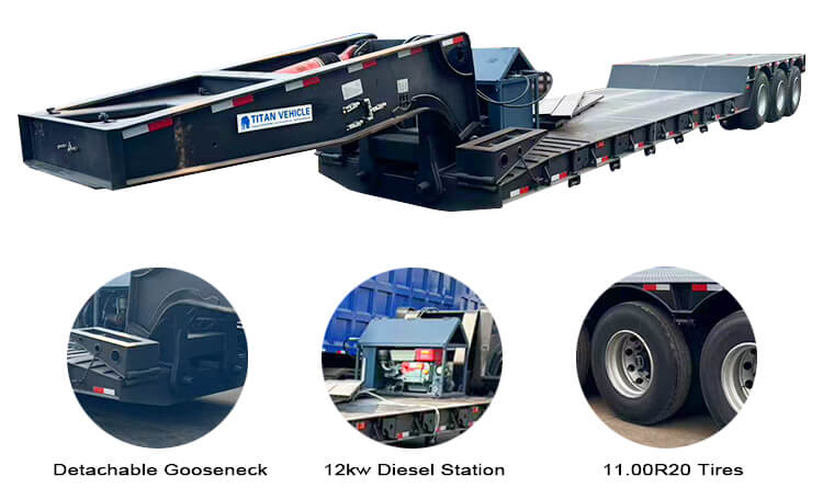 3 Axle Detachable Goosenenck Trailer for Sale in Mali