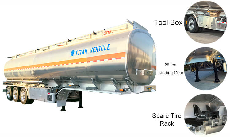 2 Axle Aluminum Tanker Trailer for Sale in Mali