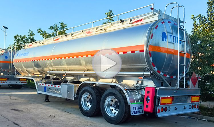 2 Axle Aluminum Tanker Trailer for Sale in Mali