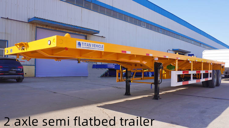 2 Axle 40 Ft Semi Flatbed Trailer for Sale in Mali Bamako
