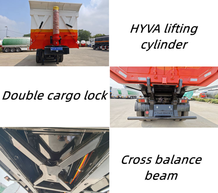 4 Axle Semi Dump Trailer for Sale