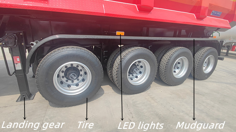 4 Axle Semi Dump Trailer for Sale