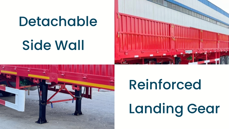 3 Axle 60 Tons Side Wall Trailer in Mali
