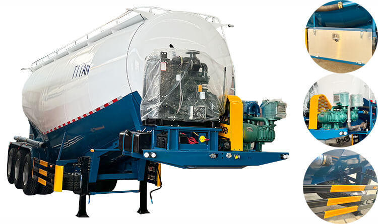35 CBM Bulk Cement Tank Trailer for Sale in Mali