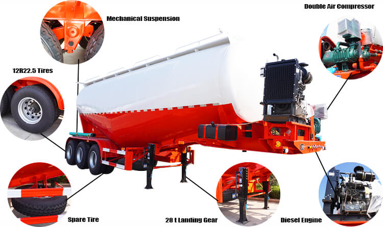 35 Cbm Cement Bulker Trailer for Sale in Mali
