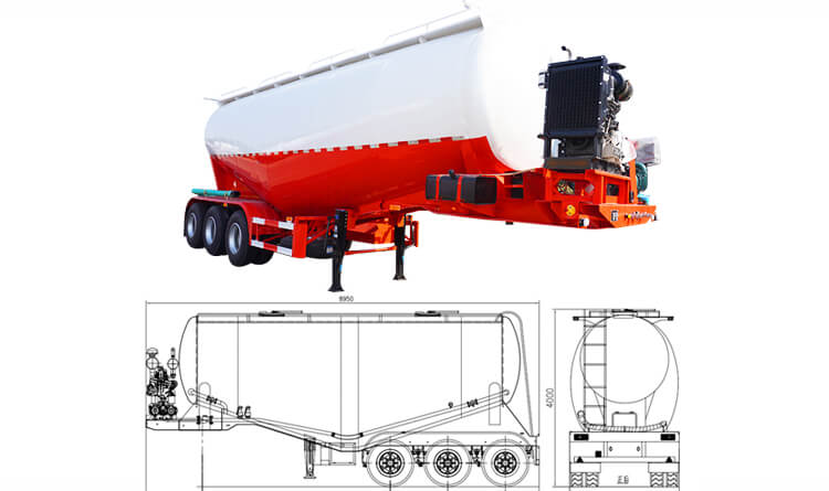 35 Cbm Cement Bulker Trailer for Sale in Mali