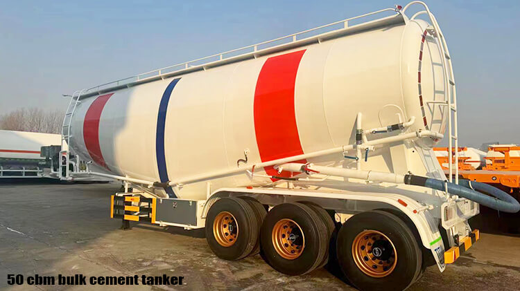 3 Axle 50 Cbm Bulk Cement Tanker for Sale in Mali