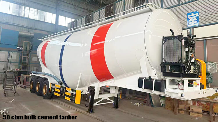 3 Axle 50 Cbm Bulk Cement Tanker for Sale in Mali