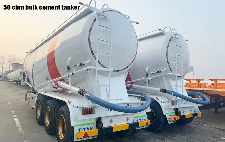 3 Axle 50 Cbm Bulk Cement Tanker for Sale in Mali