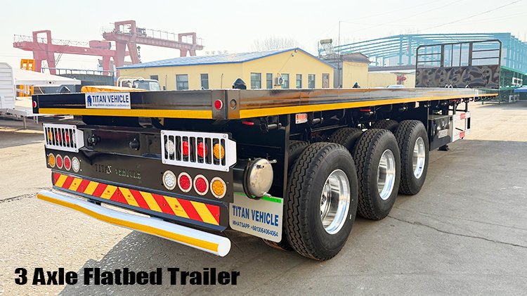 Heavy Duty 3 Axle Flatbed Trailer Truck for Sale in Mali