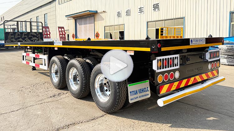 Heavy Duty 3 Axle Flatbed Trailer Truck for Sale in Mali