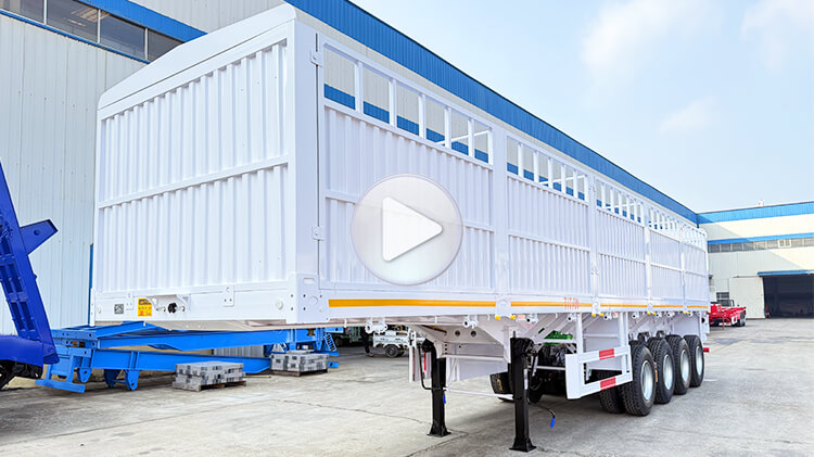 4 Axle Cargo Fence Semi Trailer for Sale in Mali