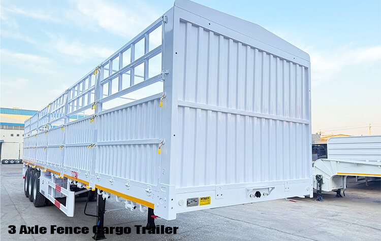 3 Axle Fence Cargo Semi Trailer for Sale in Mali