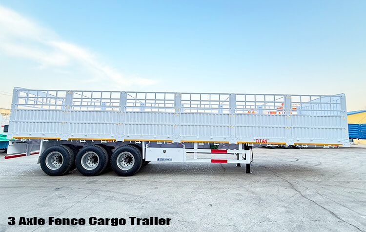 3 Axle Fence Cargo Semi Trailer for Sale in Mali