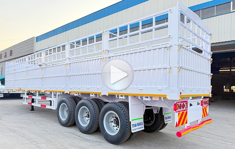 3 Axle Fence Cargo Semi Trailer for Sale in Mali