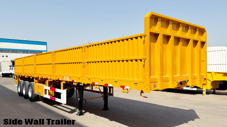 3 Axle 60 Ton Cargo Semi Trailer | Drop Side Trailer for Sale in Mali