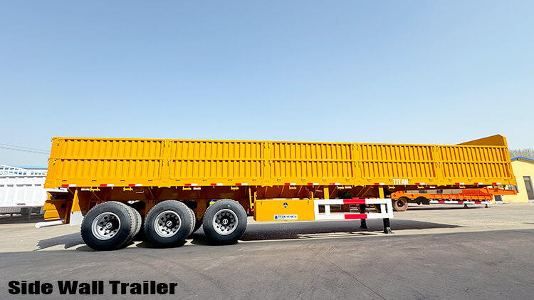 3 Axle 60 Ton Cargo Semi Trailer | Drop Side Trailer for Sale in Mali