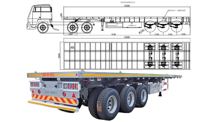 Heavy Duty Flatbed Trailer for Sale in Bamako Mali