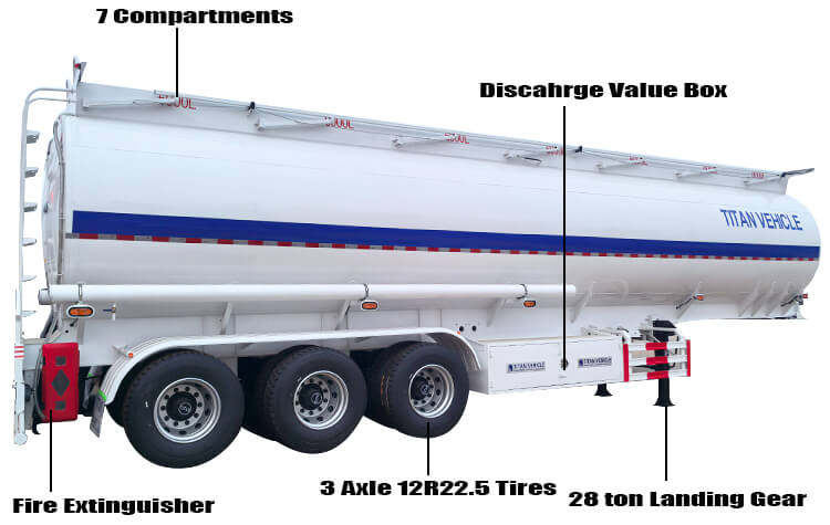 3 Axle Oil Diesel Tanker Trailer for Sale in Mali