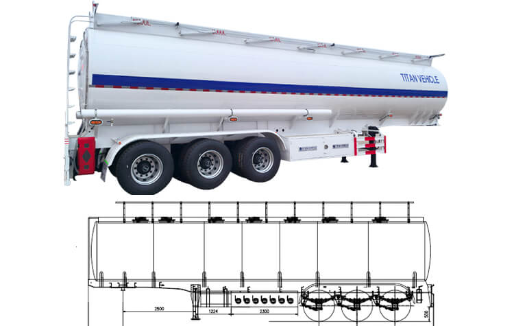 3 Axle Oil Diesel Tanker Trailer for Sale in Mali