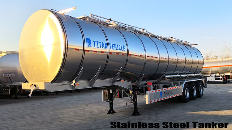 3 Axle Petrol Tanker Price | Stainless Steel Tanker Trailer for Sale in Mali