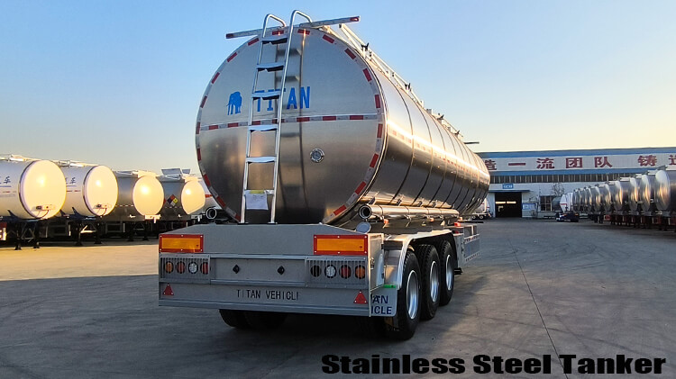 3 Axle Petrol Tanker Price | Stainless Steel Tanker Trailer for Sale in Mali