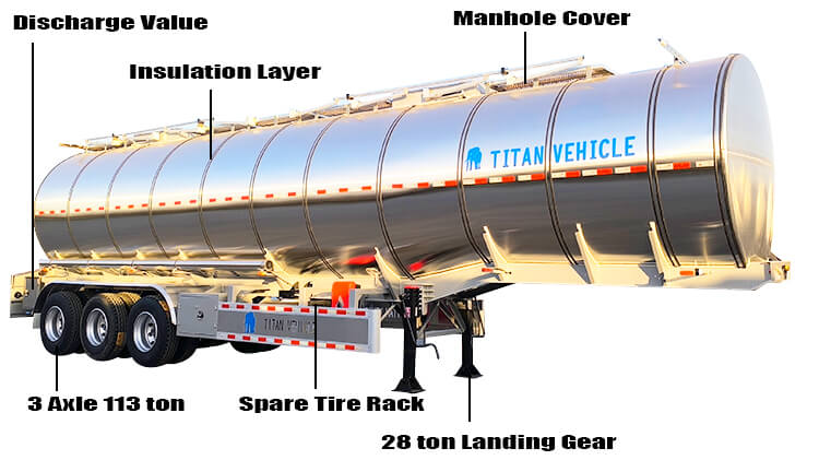 3 Axle Petrol Tanker Price | Stainless Steel Tanker Trailer for Sale in Mali