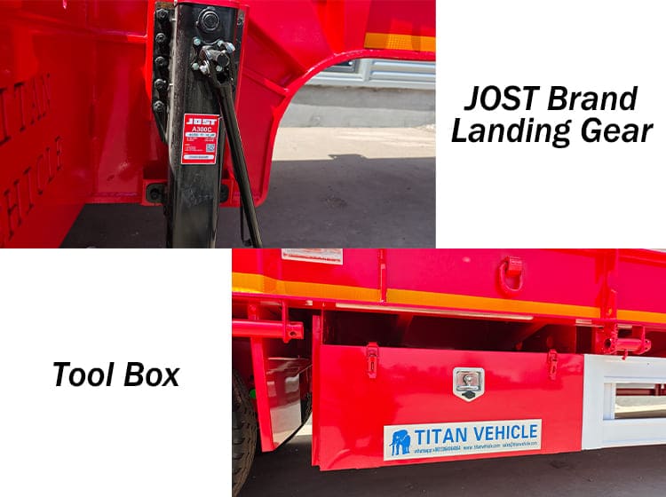 3 Axle Low Bed Semi Trailer Truck for Sale in Mali