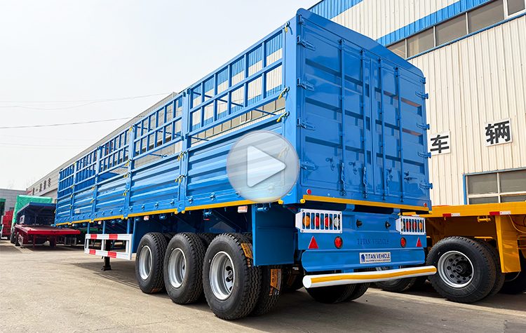 3 Axle Fence Cargo Trailer for Sale in Mali