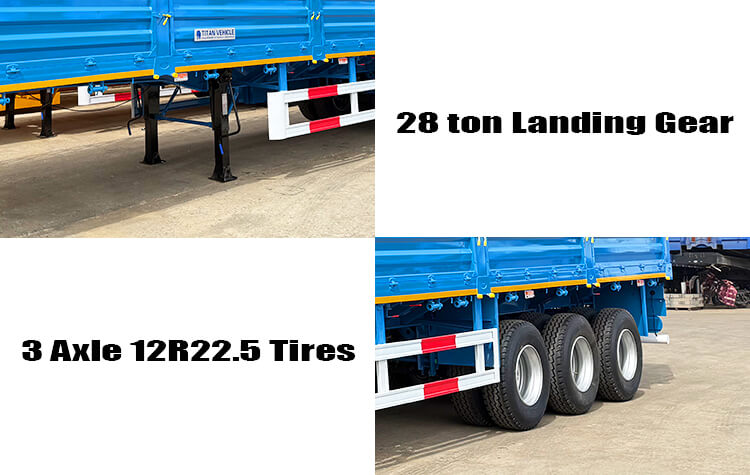 3 Axle Fence Cargo Trailer for Sale in Mali