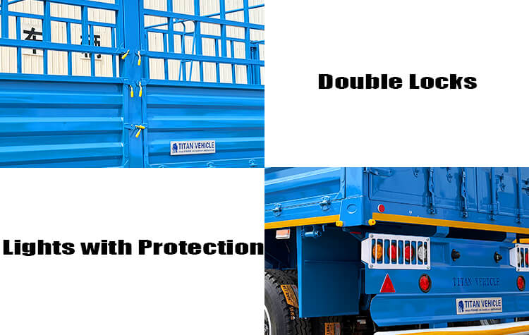 3 Axle Fence Cargo Trailer for Sale in Mali