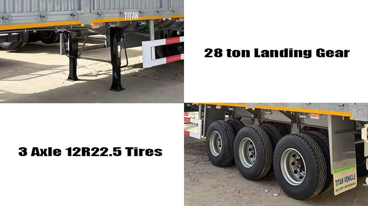 3 Axle Cargo Fencing Trailer for Sale in Mali