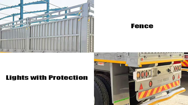 3 Axle Cargo Fencing Trailer for Sale in Mali
