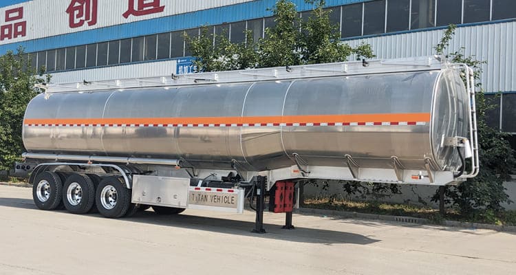Aluminum Semi Trailer Fuel Tank Heavy-Duty Truck Fuel Storage Tank for sale in Mali