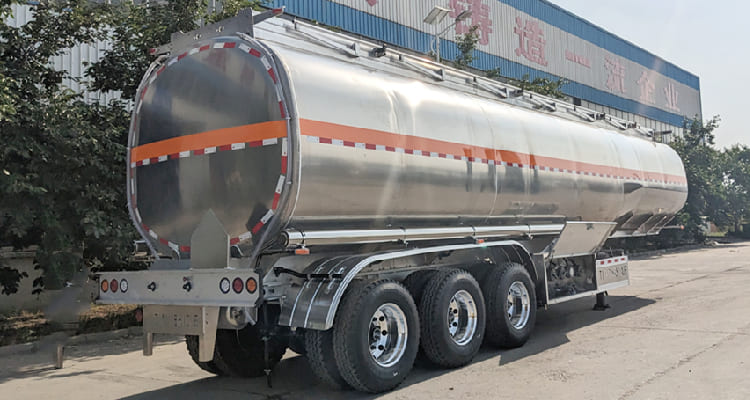 Aluminum Semi Trailer Fuel Tank Heavy-Duty Truck Fuel Storage Tank for sale in Mali