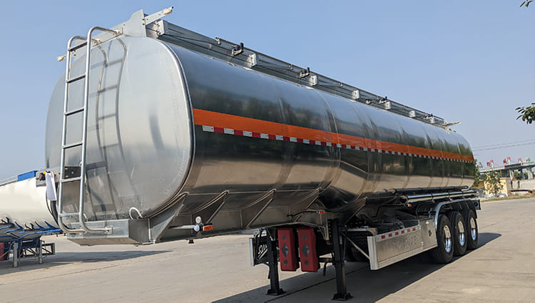 Aluminum Semi Trailer Fuel Tank Heavy-Duty Truck Fuel Storage Tank for sale in Mali