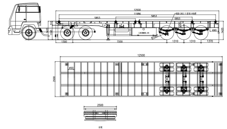 Flatbed Tractor Trailer Truck for Sale in Mali