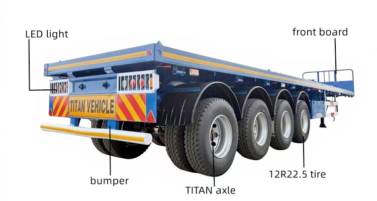 Flatbed Semi Trailer for Sale in Mali