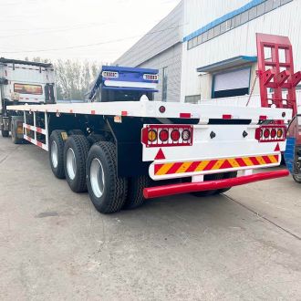40ft 3 Axle Container Flatbed Trailer