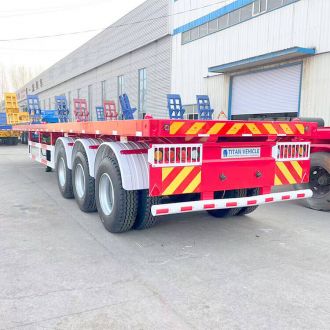 3 Axle 40ft Flat Bed Trailer for Sale