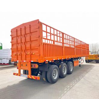 3 Axle Cargo Transport Fence Semi Trailer