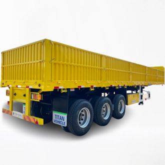3 Axle 60 Ton Cargo Semi Trailer - Drop Side Trailer for Sale