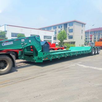 3 Axle Detachable Goosenenck Lowboy Trailer